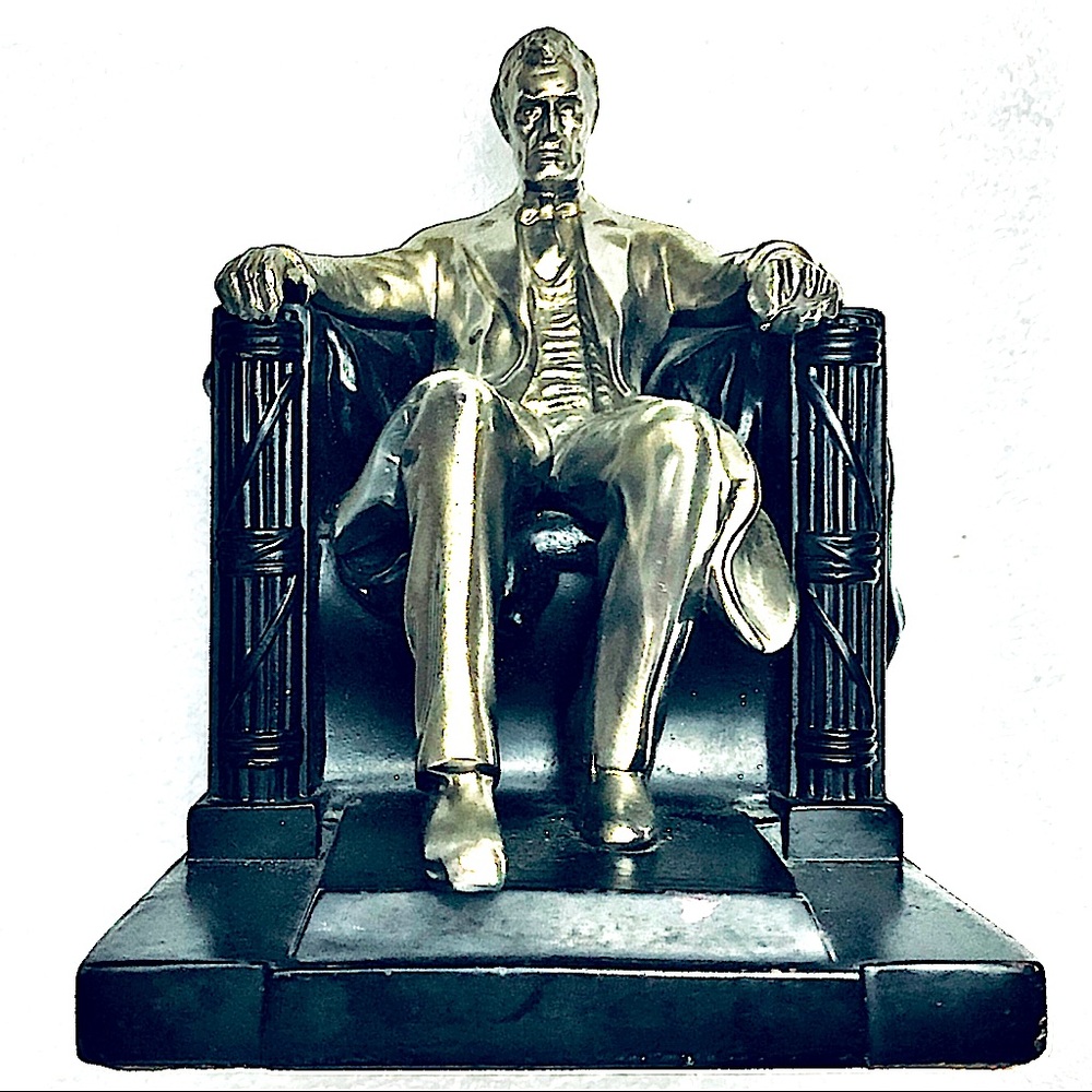 Abraham Lincoln Vintage Daniel Chester French Memorial Sculpture Rare